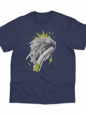 Haaland shirt, Funny Vegetable Graphic Tee, Burgundy Pop Unisex color navy